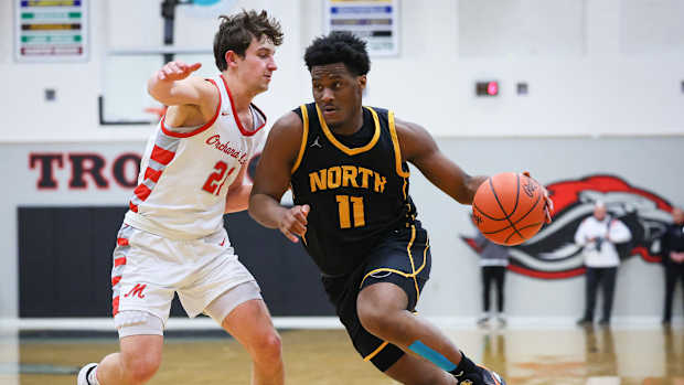 Michigan boys high school basketball: Orchard Lake vs. North Farmington from March 15, 2023.